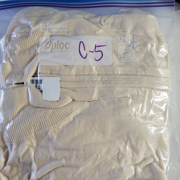 Jos. A. Bank Men's Ivory Pullover Sweater Long Sleeve 1/4 Zip Size XXL (C-5) - Picture 13 of 13